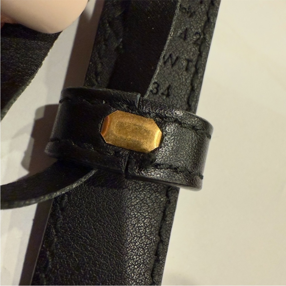 GUCCI Authentic Marmont Double G Thin Belt with Pearls Size 85 34 - Picture 6 of 14